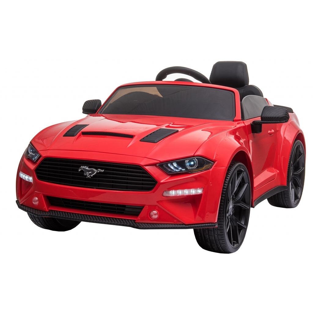 Masinuta electrica Premier Ford Mustang, 12V, roti cauciuc EVA, scaun piele ecologica, rosu
