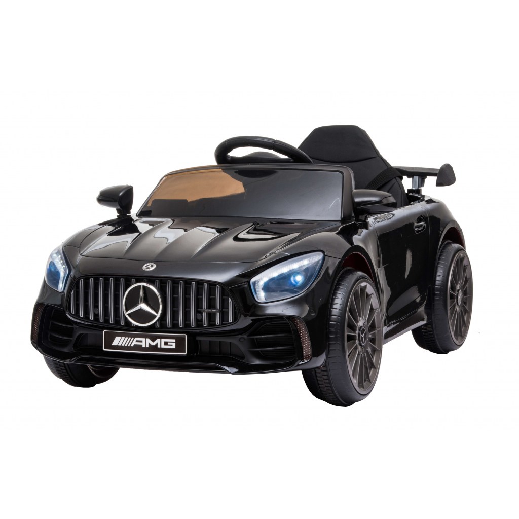 Masinuta electrica Premier Mercedes GT-R, 12V, roti cauciuc EVA, scaun piele ecologica, negru