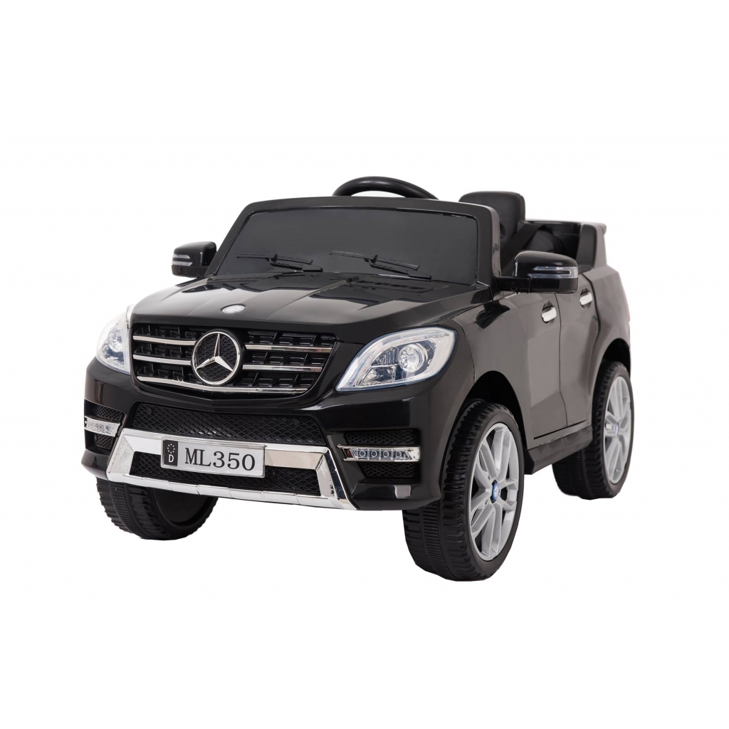 Masinuta electrica Premier Mercedes ML-350, 12V, roti cauciuc EVA, scaun piele ecologica, neagra