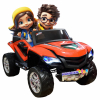 Masinuta electrica 4x4 Premier D-Max, 12V, roti cauciuc EVA, scaun piele ecologica, rosie