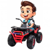 ATV electric 4x4 Premier Desert, 12V, roti cauciuc EVA, MP3, rosu