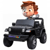 Masinuta electrica 4x4 Premier Jeep Wrangler Rubicon, 12V, roti cauciuc EVA, scaun piele ecologica, negru