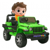 Masinuta electrica 4x4 Premier Jeep Wrangler Rubicon, 12V, roti cauciuc EVA, scaun piele ecologica, verde