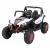 Buggy electric pentru 2 copii Premier 4x4 Superstar, cu 2 baterii, roti cauciuc EVA, scaun piele ecologica, alb