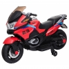 Motocicleta electrica cu 2 roti Premier Flash, 12V, roti cauciuc EVA, MP3, rosie