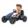 Kart Mercedes cu pedale pentru copii, roti cauciuc Eva, albastru