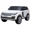 Masinuta electrica Premier Range Rover Vogue HSE, 12V, 2 locuri, roti cauciuc EVA, scaun piele ecologica, alb