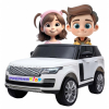 Masinuta electrica Premier Range Rover Vogue HSE, 12V, 2 locuri, roti cauciuc EVA, scaun piele ecologica, alb