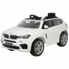 Masinuta electrica SUV Premier BMW X5M, 12V, roti cauciuc EVA, scaun piele ecologica, alb