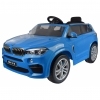 Masinuta electrica SUV Premier BMW X5M, 12V, roti cauciuc EVA, scaun piele ecologica, albastru