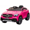 Masinuta electrica Premier Mercedes GLC Concept Coupe, 12V, roti cauciuc EVA, scaun piele ecologica, roz