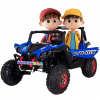 Buggy electric pentru 2 copii Premier 4x4 Superstar, cu 2 baterii, roti cauciuc EVA, scaun piele ecologica, albastru