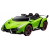 Masinuta electrica 4 x 4 Premier Lamborghini Veneno, 12V, roti cauciuc EVA, scaun piele ecologica, verde