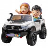 Masinuta electrica SUV Premier Toyota Grand Hilux, 12V, 4x4, roti cauciuc EVA, scaun piele ecologica, alb