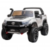 Masinuta electrica SUV Premier Toyota Grand Hilux, 12V, 4x4, roti cauciuc EVA, scaun piele ecologica, alb