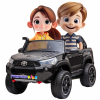 Masinuta electrica SUV Premier Toyota Grand Hilux, 12V, 4x4, roti cauciuc EVA, scaun piele ecologica, negru