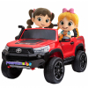Masinuta electrica SUV Premier Toyota Grand Hilux, 12V, 4x4, roti cauciuc EVA, scaun piele ecologica, rosu