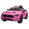 Masinuta electrica Premier Ford Mustang, 12V, roti cauciuc EVA, scaun piele ecologica, roz