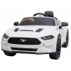 Masinuta electrica Premier Ford Mustang, 12V, roti cauciuc EVA, scaun piele ecologica, alb