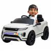 Masinuta electrica 4x4 Premier Range Rover Evoque, 12V, roti cauciuc EVA, scaun piele ecologica, alb