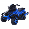 Trike electric Premier Eagle, 2 x 6V, lumini exterioare, 2 motoare, MP3, albastru