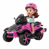 Trike electric Premier Eagle, 2 x 6V, lumini exterioare, 2 motoare, MP3, roz