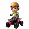 ATV electric Premier 4x4 Can-Am Renegade, 12V, roti cauciuc EVA, rosu