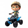 ATV electric Premier 4x4 Can-Am Renegade, 12V, roti cauciuc EVA, albastru