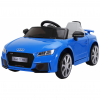 Masinuta electrica Premier Audi TT RS, 12V (2x6V), roti cauciuc EVA, scaun piele ecologica, albastru