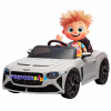 Masinuta electrica 4x4 Premier Bentley Bacalar, 12V, roti cauciuc EVA, scaun piele ecologica, alb