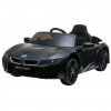 Masinuta electrica Premier BMW i8, 12V, roti cauciuc EVA, scaun piele ecologica, negru