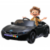 Masinuta electrica Premier BMW i8, 12V, roti cauciuc EVA, scaun piele ecologica, negru