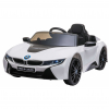 Masinuta electrica Premier BMW i8, 12V, roti cauciuc EVA, scaun piele ecologica, alb