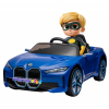 Masinuta electrica Premier BMW i4, 12V, roti cauciuc EVA, scaun piele ecologica, albastru