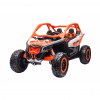 Masinuta UTV electric Premier 4x4 Can-Am Maverick Power RC, 2 locuri, 24V, roti cauciuc EVA, scaun piele ecologica, portocaliu