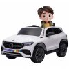Masinuta electrica Premier 4x4 Mercedes EQA 250, 12V, roti cauciuc EVA, scaun piele ecologica, alb