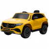 Masinuta electrica Premier 4x4 Mercedes EQA 250, 12V, roti cauciuc EVA, scaun piele ecologica, galben