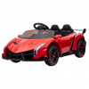Masinuta electrica Premier 4x4 Lamborghini Veneno S, 12V, roti cauciuc EVA, scaun piele ecologica, rosu