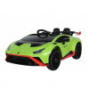 Masinuta electrica Premier Lamborghini Huracan, 12V, roti cauciuc EVA, scaun piele ecologica, verde