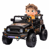 Masinuta electrica Premier Toyota FJ Cruiser, 12V, roti cauciuc EVA, scaun piele ecologica, negru (Forest)