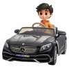 Masinuta electrica Premier Mercedes-Maybach S650 Cabriolet, 12V, roti cauciuc EVA, scaun piele ecologica, negru