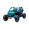 Masinuta UTV electric Premier 4x4 Can-Am Maverick Force RC, 2 locuri, 12V, roti cauciuc EVA, scaun piele ecologica, albastru