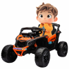 Masinuta UTV electric Premier 4x4 Can-Am Maverick Turbo, 1 loc, 24V, roti cauciuc EVA, scaun piele ecologica, portocaliu