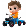 ATV electric cu remorca Premier Beach, 6V, albastru