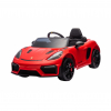 Masinuta electrica Premier Porsche Spyder 718 RS , 12V, roti cauciuc EVA, scaun piele ecologica, rosu