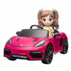 Masinuta electrica Premier Porsche Spyder 718 RS , 12V, roti cauciuc EVA, scaun piele ecologica, roz