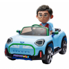 Masinuta electrica Premier Mini Concept Aceman, 12V, roti cauciuc EVA, scaun piele ecologica, albastru