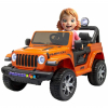 Masinuta electrica 4x4 Premier Jeep Wrangler Rubicon, 10.8V baterie Li-Ion, roti cauciuc EVA, scaun piele ecologica, portocaliu
