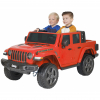 Masinuta electrica Premier Jeep Gladiator Rubicon, 12V, 2 copii, roti cauciuc EVA, scaun piele ecologica, rosu