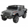 Masinuta electrica Premier Jeep Gladiator Rubicon, 12V, 2 copii, roti cauciuc EVA, scaun piele ecologica, gri